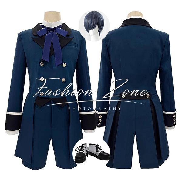 【品質良い 大好評中】迅速な出荷黒執事 シエルファントムハイヴ 日常服 コスプレ衣装 ウィッグ 靴 コスチューム cos イベント 演出服 アニメ変装