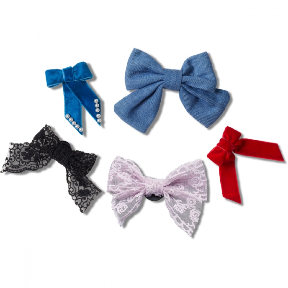 クロックスガレリアクロックスヘッドクォーターアクセサリーダークロマンスリボン 5個セット Gbitz 100136