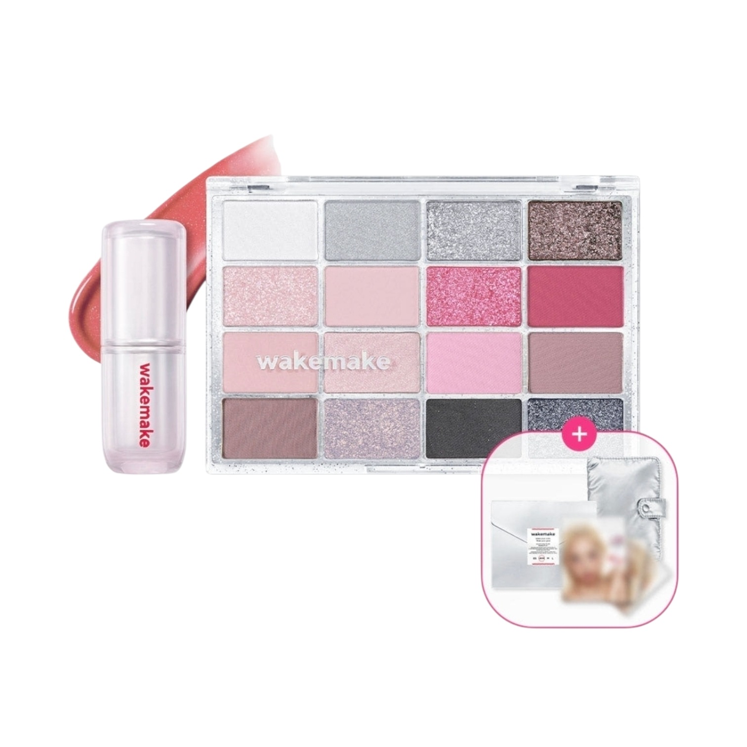 【限定企画セット】シルバークラッシュ＋リップ4種から1点選択＋シルバーパディング パレットカバー＋ミニシルバーKET＋キョカ ポストカード（3枚）