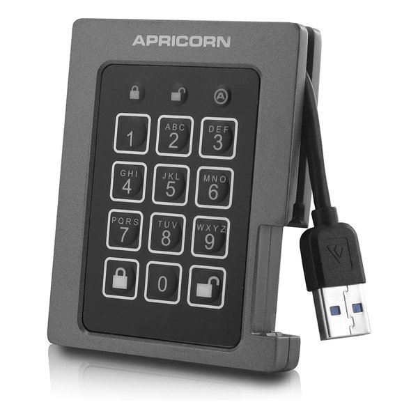 外付けSSD ポータブル Aegis Padlock SSD - USB 3.0 ASSD-3PL256-2TBF ASSD-3PL256-2TBF