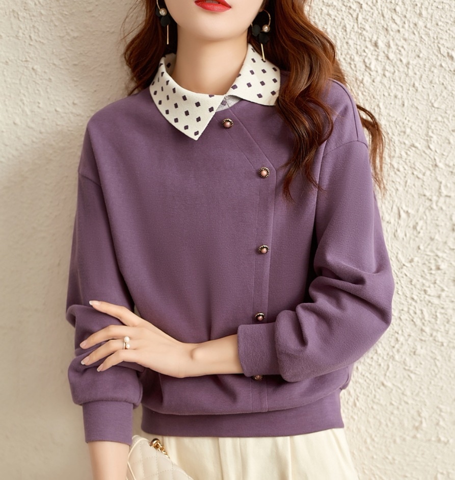 トップス デート モテアイテム プルオーバー レイヤード 長袖 襟付き 可愛い きれいめ 上品 おしゃれ かっこいい 可愛い ラブリー キュート ガーリー クール モード系 セクシー