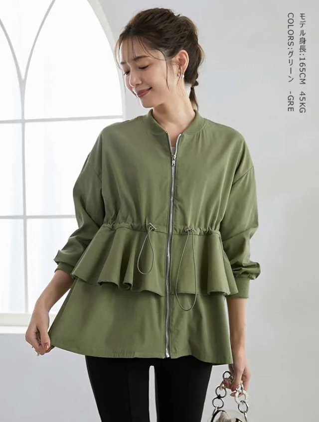50％OFFクポンで　2990円アウター マウンテンパーカー スプリングコート 薄手 レディース パーカー ジャケット ブルゾン アウターシャツ・ブラウス