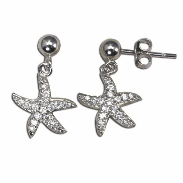 スターフィッシュチャームスタッドピアス 1ペア販売 両耳 キラキラ 高級 豪華 ヒトデ 海星 シルバー925 キャッチ ポスト 本物の銀 プレゼント 男性 女性 誕生日 cs190xxxxxxxx