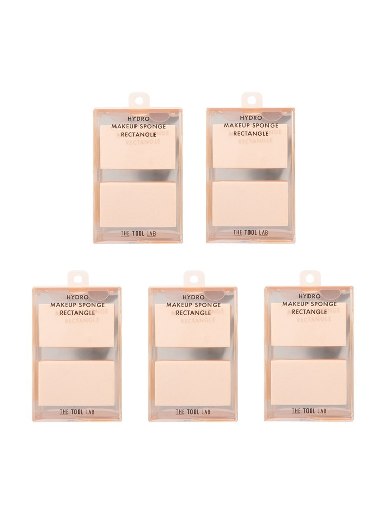 [メイクアップアーティスト用] 1047レクタングルメイクスポンジパフハイドロファンデーション化粧クソパフ水滴クッション5パック