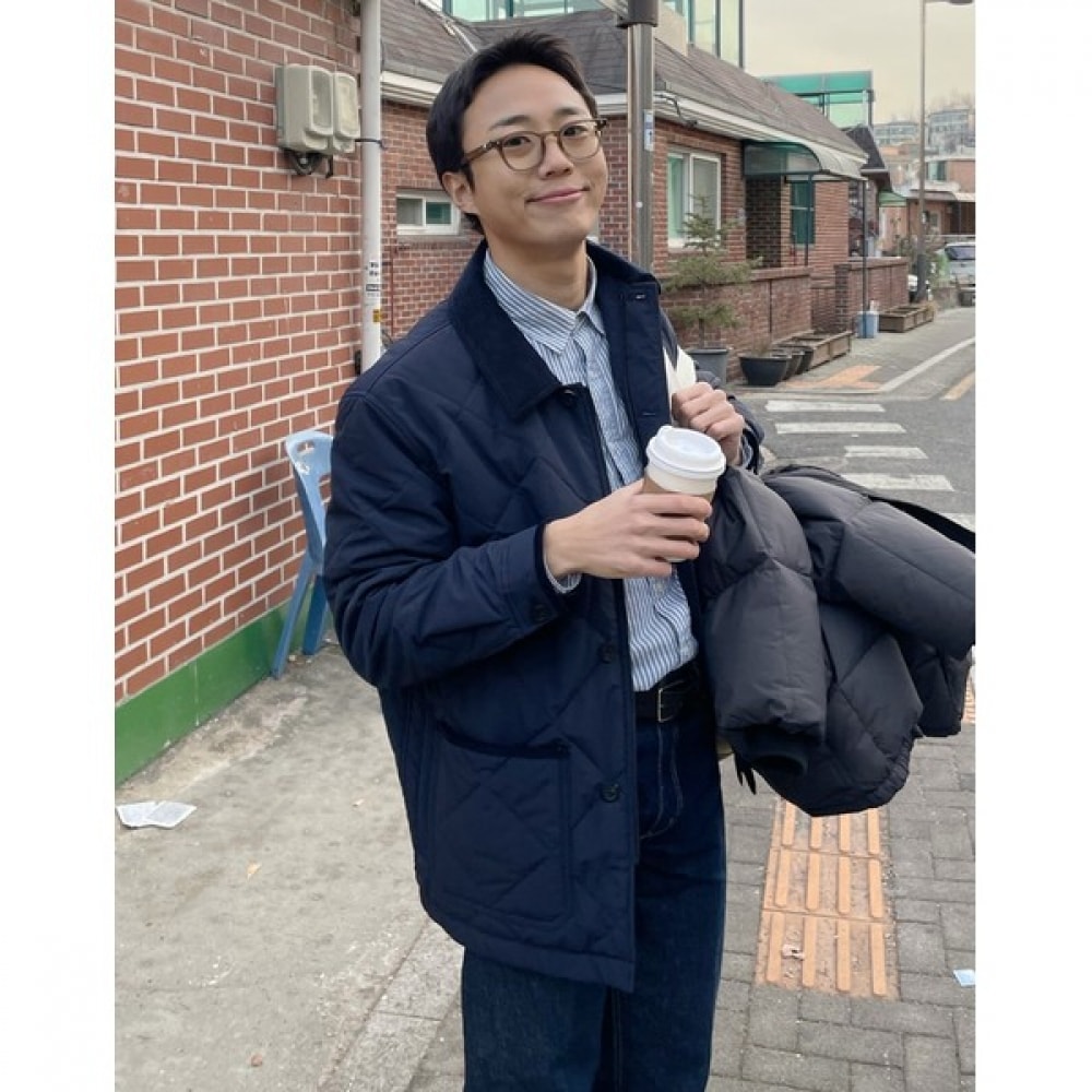 [ヘッジス] 25SS ネイビーキルトチョアジャケット HZJU5A103N2