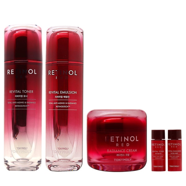 トニーモリー レッドレチノール3点セット(化粧水+ローション+クリーム)