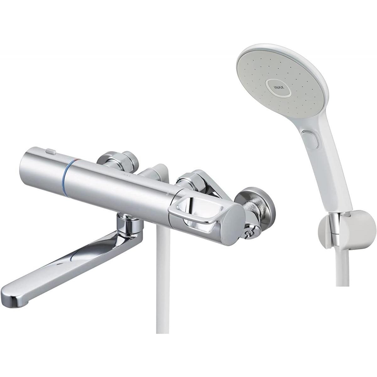 LIXIL(リクシル) INAX サーモスタットバス水栓 RBF-912NEW【寒冷地用】　浴室用水栓 大判シャワー メッキハンドル エコアクアスイッチシャワー