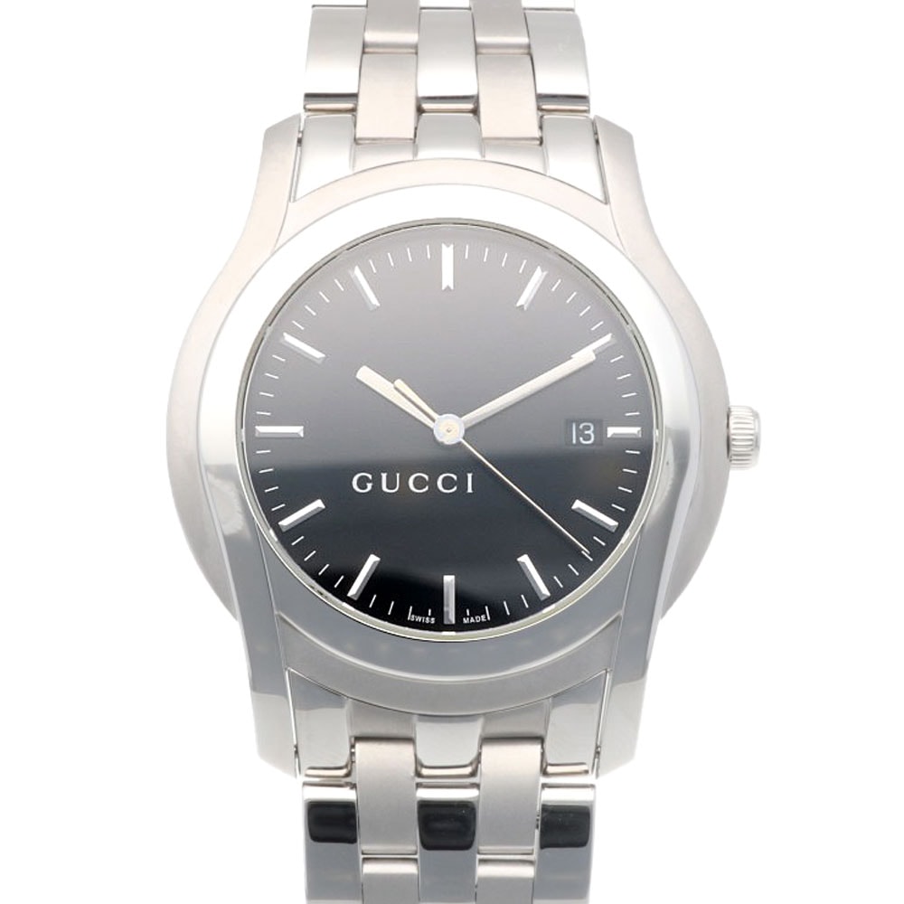グッチ 腕時計 ステンレススチール 5500XL クオーツ 1年保証 GUCCI 中古 美品