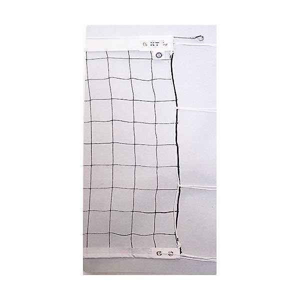【新品】KTネット 周囲ロープ式 6人制バレーネット 日本製 〔サイズ：巾100cm×長さ9.5×網目10cm〕 KT4109 KTネット 周囲ロープ式 6人制バレーネット 日本製 (サイズ：巾