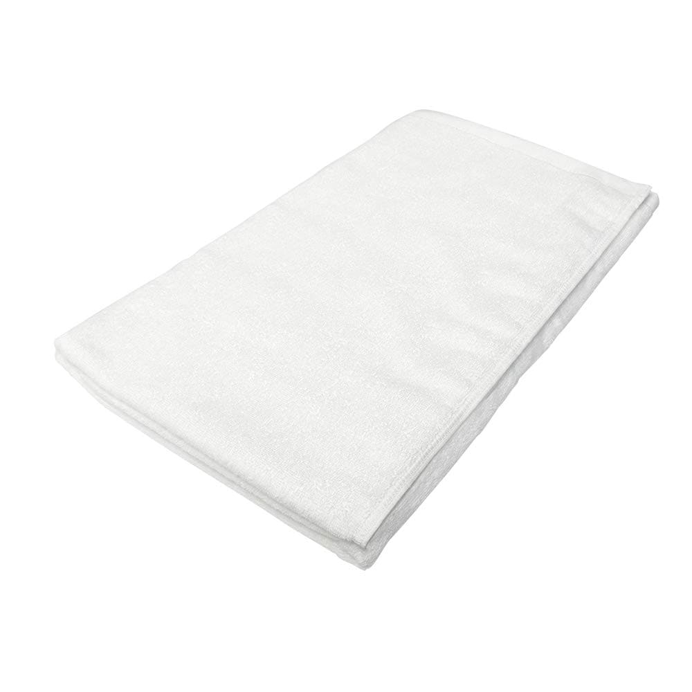 タオルシーツ 5枚セット 特大タオル 白 110x220cm 無地 業務用タオル 業務用バスタオル 大判バスタオル/サロン 美容院 (ホワイト)