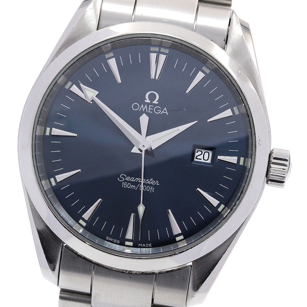 オメガ OMEGA 2517.80 シーマスター アクアテラ デイト クォーツ メンズ _842332【中古】