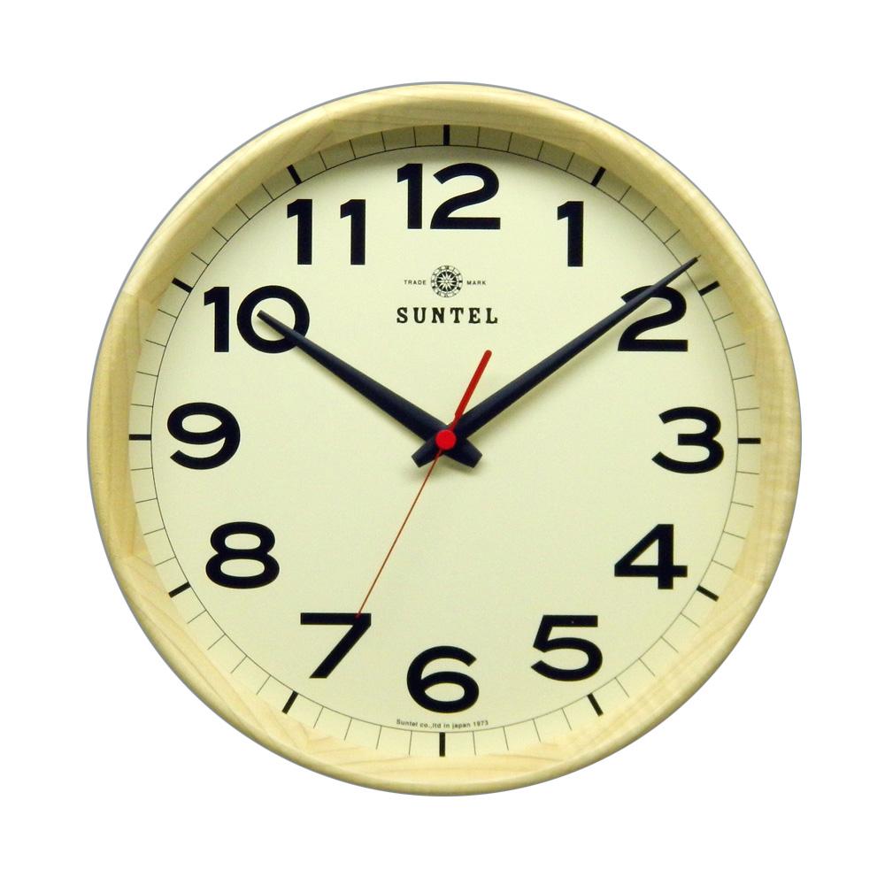 さんてる日本製シンプル電波掛け時計ナチュラルDQL699-NA 7,652円