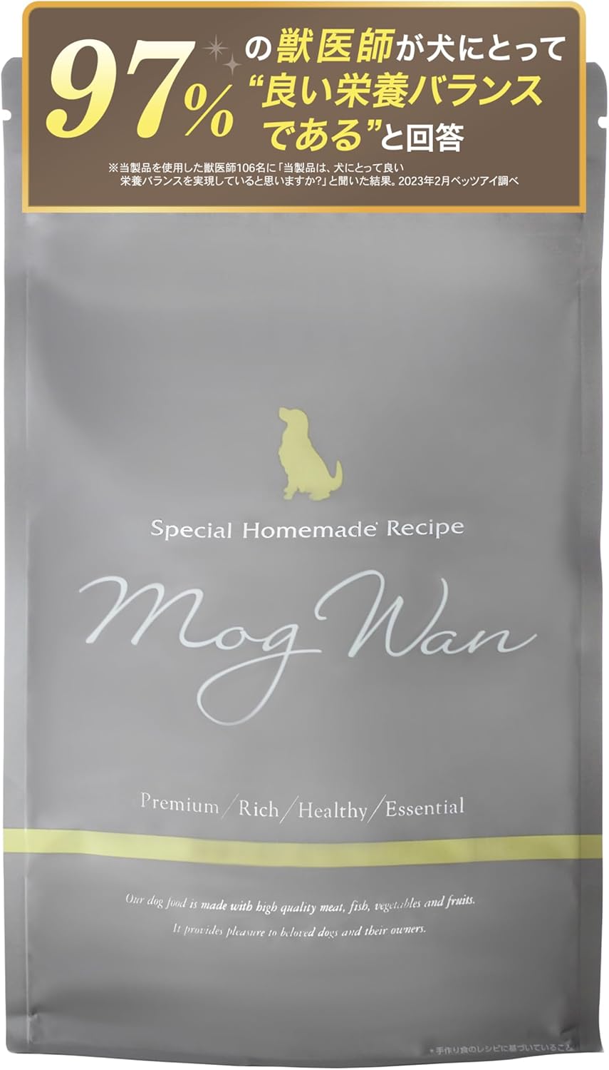 モグワン ドッグフード チキン＆サーモン 全犬種 全年齢対応 グレインフリー 無添加 ペット先進国 イギリス産 子犬 成犬 シニア犬 小型犬 中型犬 大型犬【着色料・香料不使用】 （1.8kg×1個）