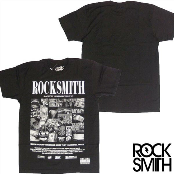 ROCK SMITH ロックスミス メンズ Tシャツ THE LIFE TEE ブラック インポート ストリート ブランド スタイル HIPHOP カジュアル ファッション スケーター ヒップホップ