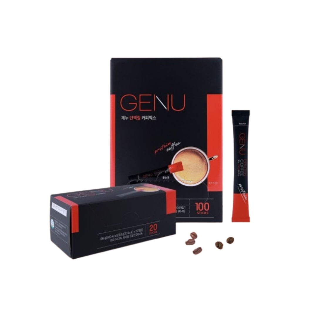 GENUプロテインコーヒーミックス 9.8g x 100個入り #ステビア # ゼロシュガー #ユジテ コーヒー