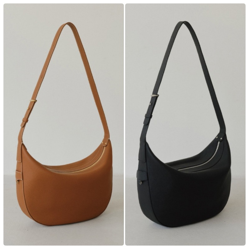 【DEMERIEL】 ELISE HOBO BAG MEDIUM : 2COLORS
