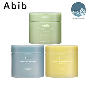 Abibパッドシリーズ 3種_韓国コスメ/バイタライジングタッチ140ml/クリアタッチ60枚/145ml/カーミングタッチ120ml