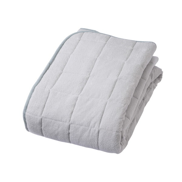 西川 置くらく 泉州 綿シンカーパイル敷きパッド CP756 207175613730 グレー セミダブルサイズ