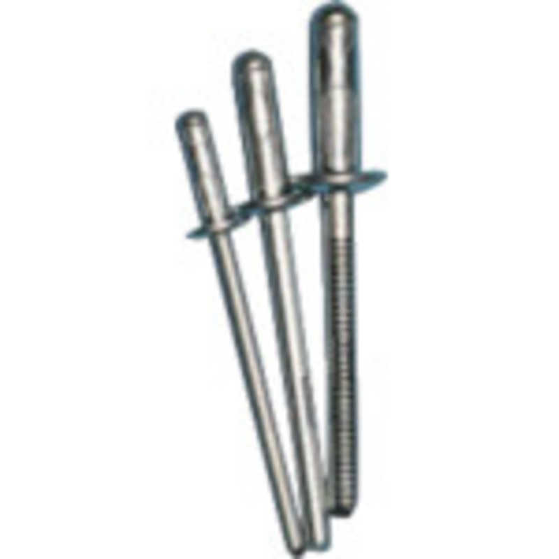 ポップリベットファスナー　高圧着HRリベット(オール鉄)φ4.8(1000本)　SD63HR