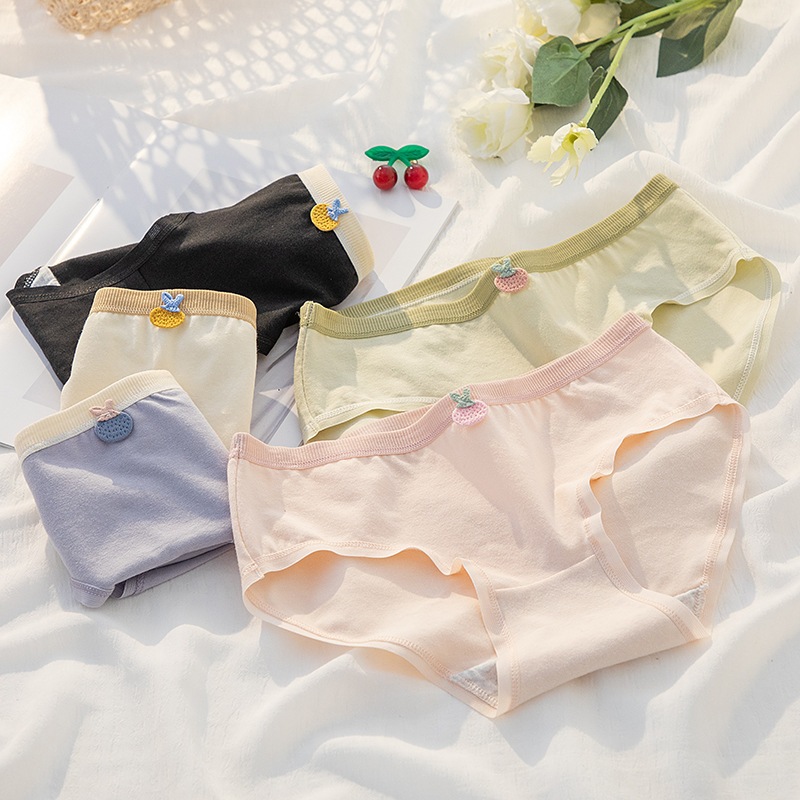 10個セット 少女純綿パンツ女性快適全綿抗菌女児中大童青春発育期中高生三角パンツ