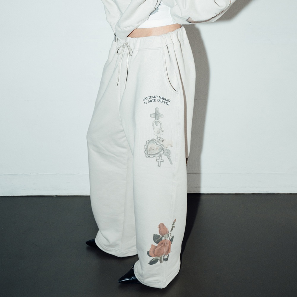 Souvenir Sweat Pants Sand Beige