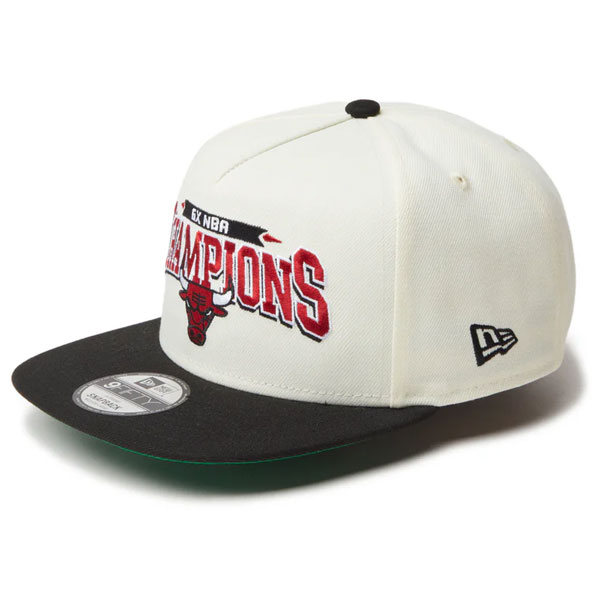 ニューエラ NEW ERA 9FIFTY A-Frame NBA Champions シカゴ・ブルズ クローム ブラックバイザー 14339776 帽子 キャップ