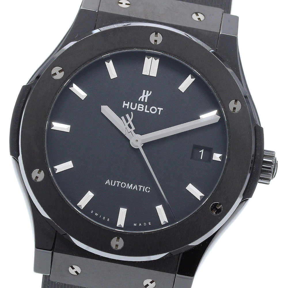 ウブロ HUBLOT 511.CM.1171.RX クラシックフュージョン ブラックマジック デイト 自動巻き メンズ 保証書付き_905401【中古】
