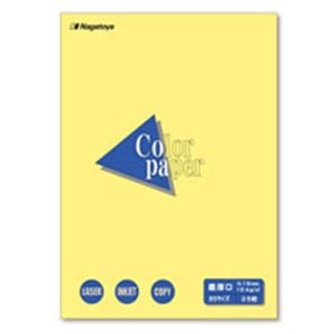 (業務用20セット)Nagatoya カラーペーパー/コピー用紙 (B5/最厚口 25枚) 両面印刷対応 クリーム
