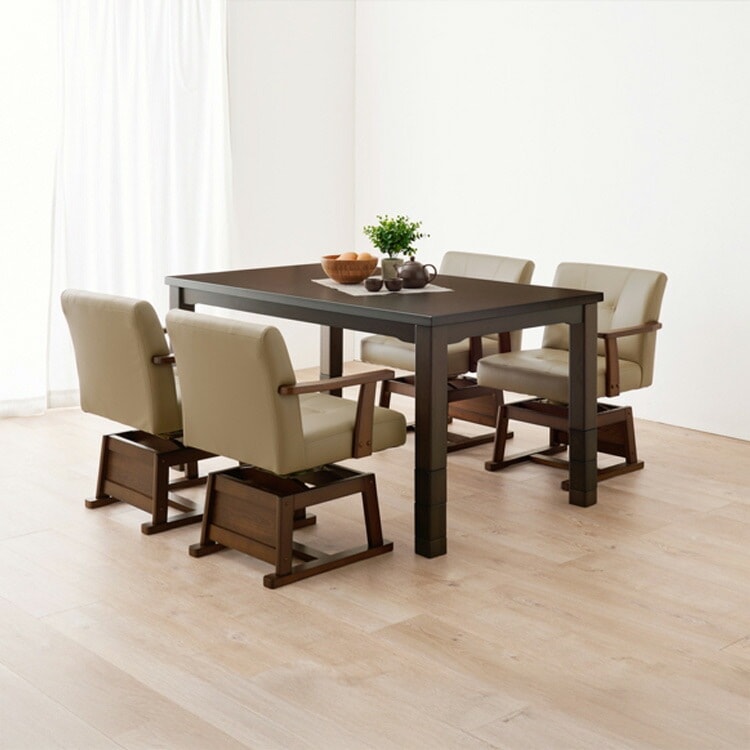 【目玉商品】ダイニングコタツ KOT-7311DBR-135 (代引不可)(TD)