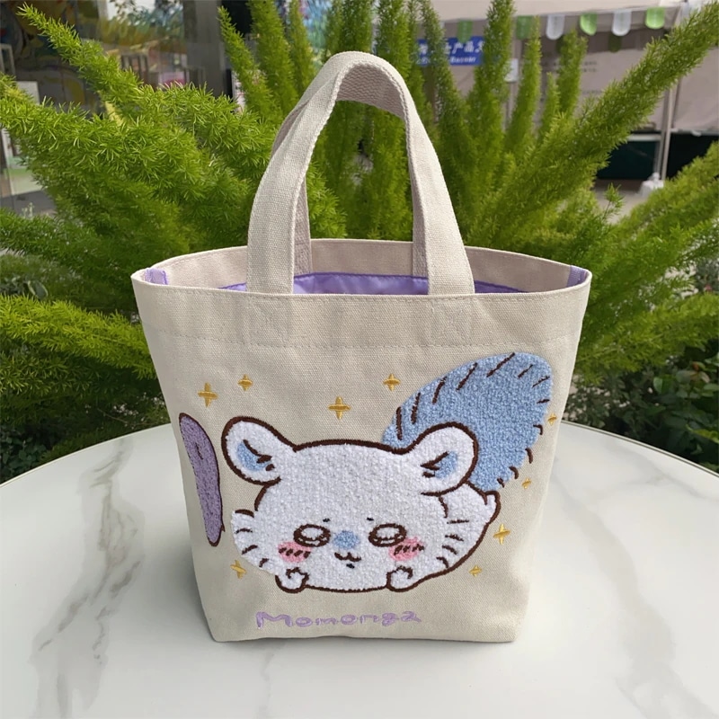 Qoo10] ちいかわ かわいい刺繍トートバッグ ハン : バッグ・雑貨