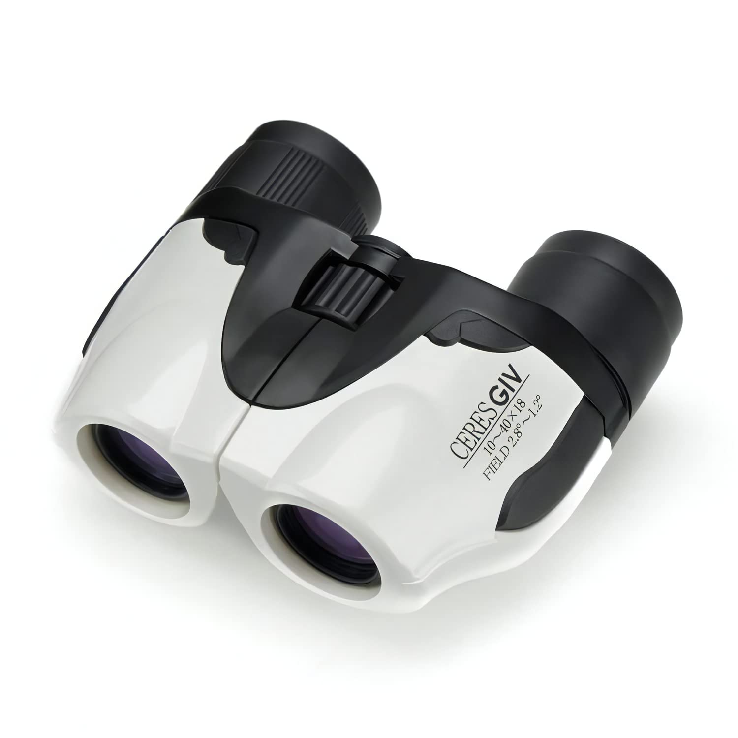 Kenko ズーム式双眼鏡 CERES GIV 10-40×18 ポロプリズム式 10～40倍 18口径 コンパクト 軽量202g マルチコーティング ホワイト 013281