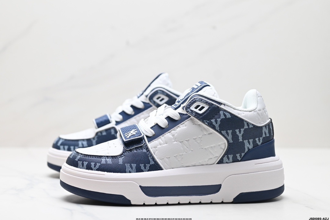 Chunky Liner Mid Classic モノグラム ニューヨークヤンキース スニーカー Blue 3ASXCMM4N