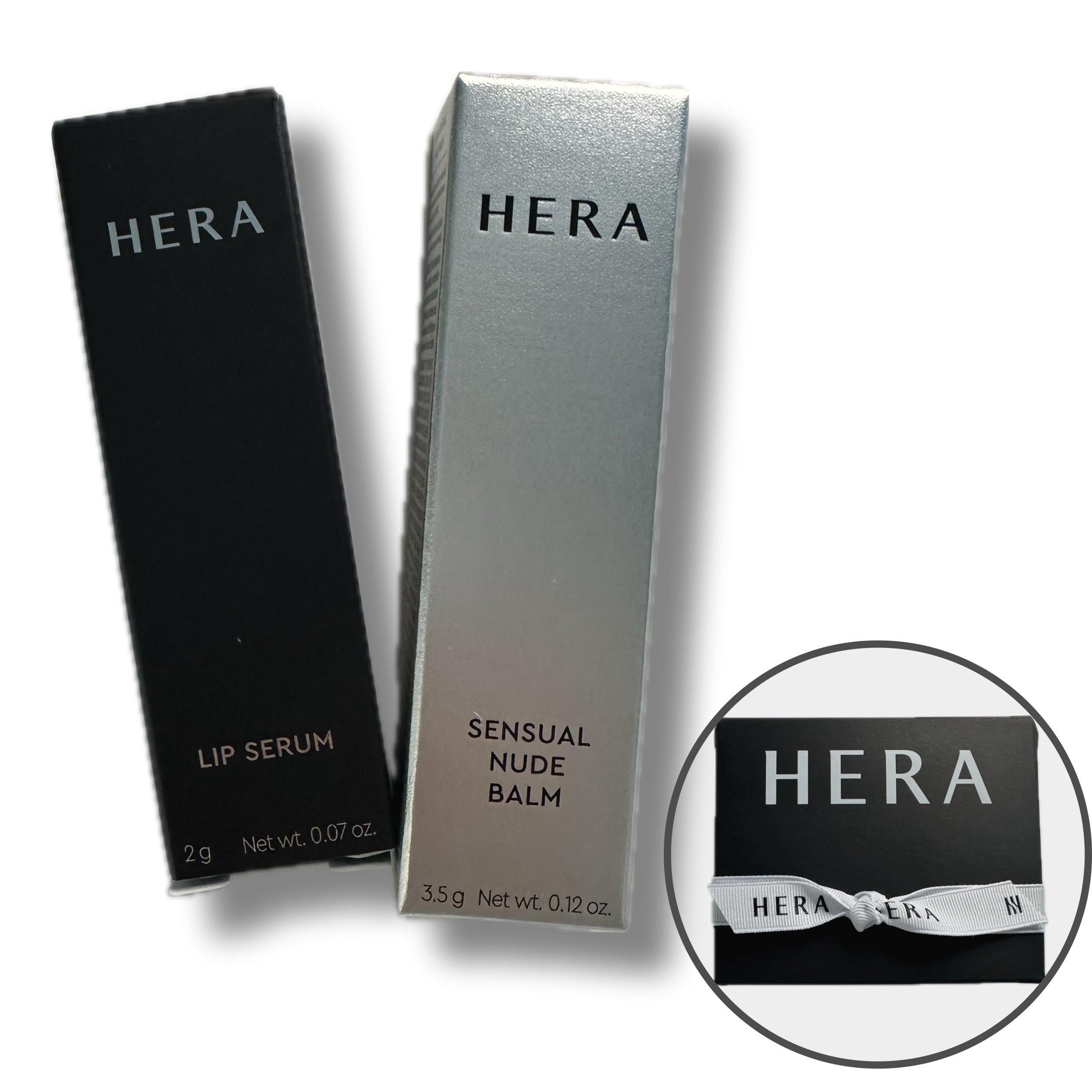 NEWセンシュアル ヌードバーム3.5g +リップ·セラム2g, 唇ケア 2種 ギフトセット, 112号 ボーンフリー,ギフトセット