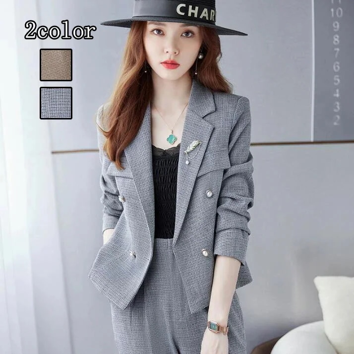 春秋 カジュアルスーツ 2点セット レディース ファッション 女性スーツ 新品ジャケット+パンツ OL 通勤 面接 着痩せ パンツスーツ 成人式 長袖 フォマール 洗える 司会 卒業式 20代30代4 5,361円