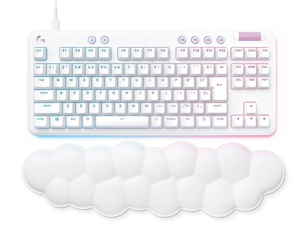 G713 Gaming Keyboard-Tactile G713-TC [ホワイトミスト]ゲーミングキーボード＋リストレスト 有線