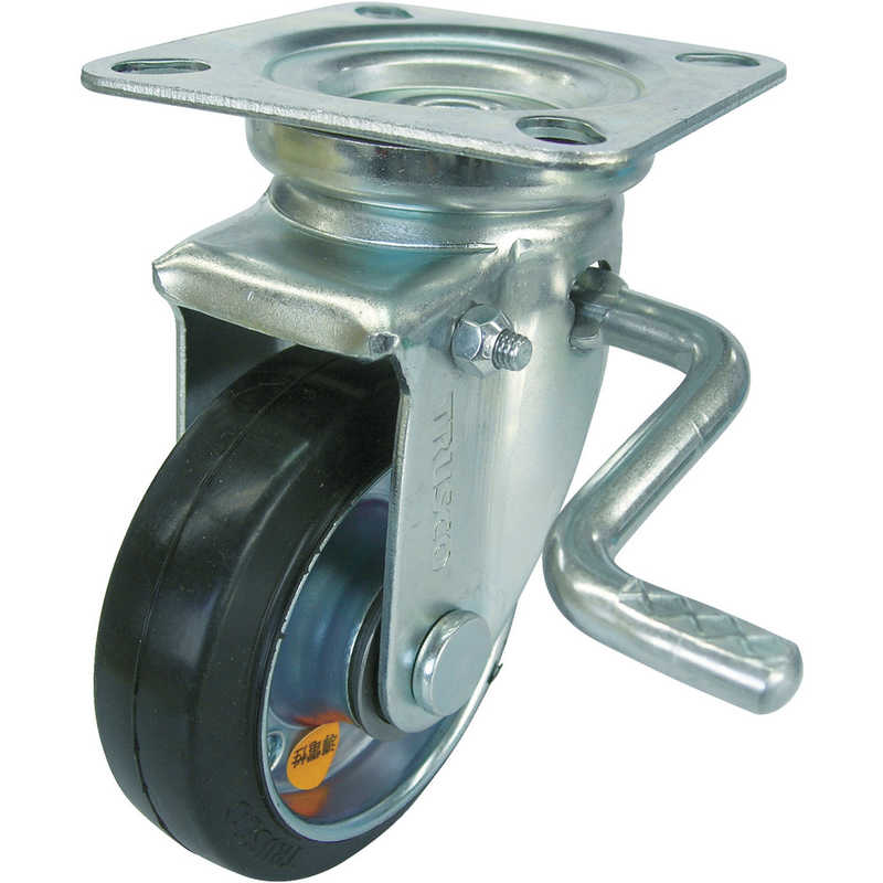 トラスコ中山　導電性ゴムキャスター 自在ダブルストッパー付 Φ150　TYEJB150A