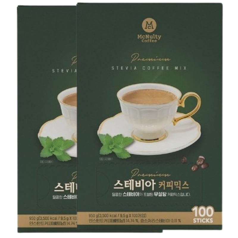 マクナルティ ステビアコーヒーミックス 9.5g 100T (2個)