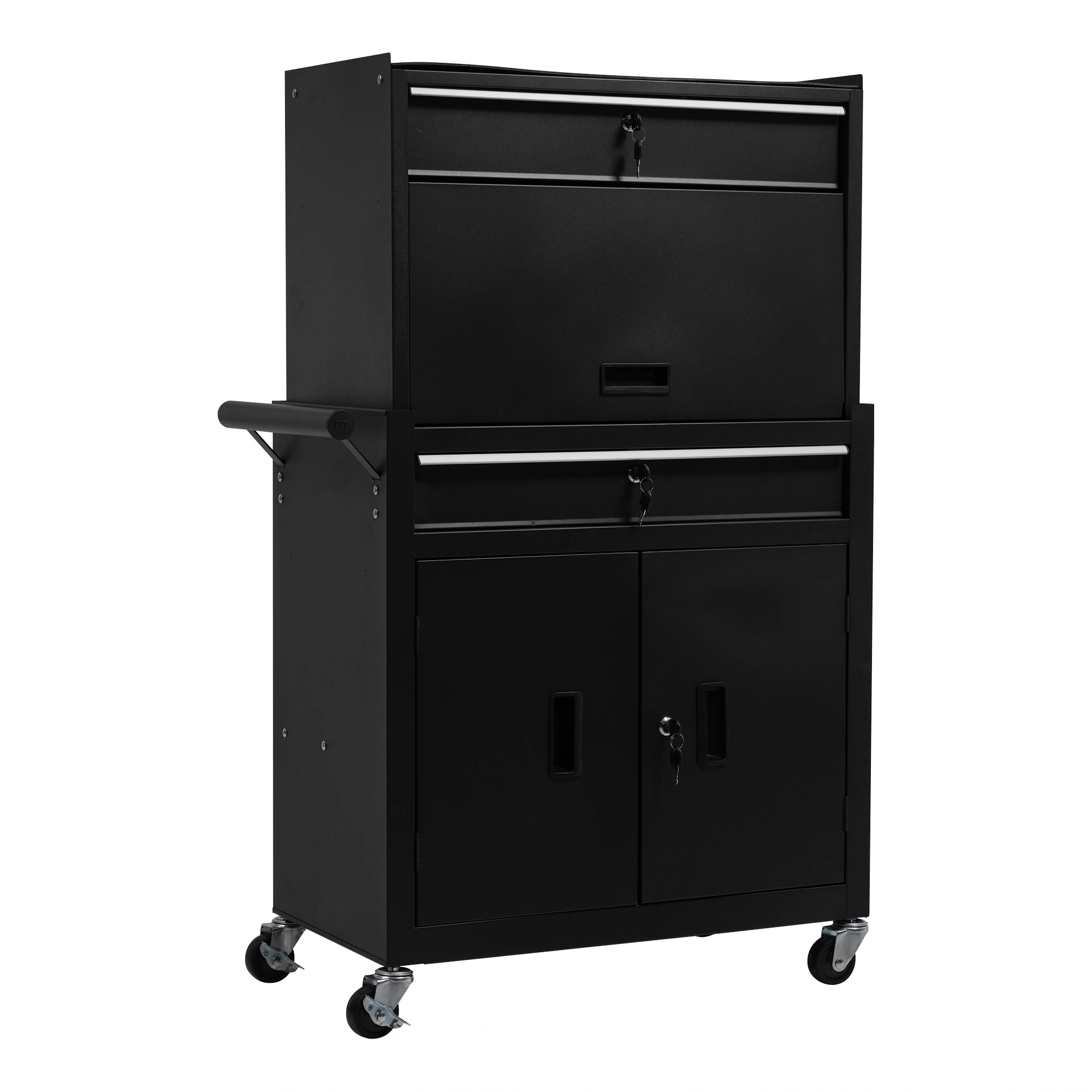 【国内発送Ｍ】657ツールキャビネット 多機能 ツールワゴン ツールカート工具カート ロールキャビネット スチール ローラーキャビネット ハンドル W76×D37×H117cm DIY 引き出し 有孔