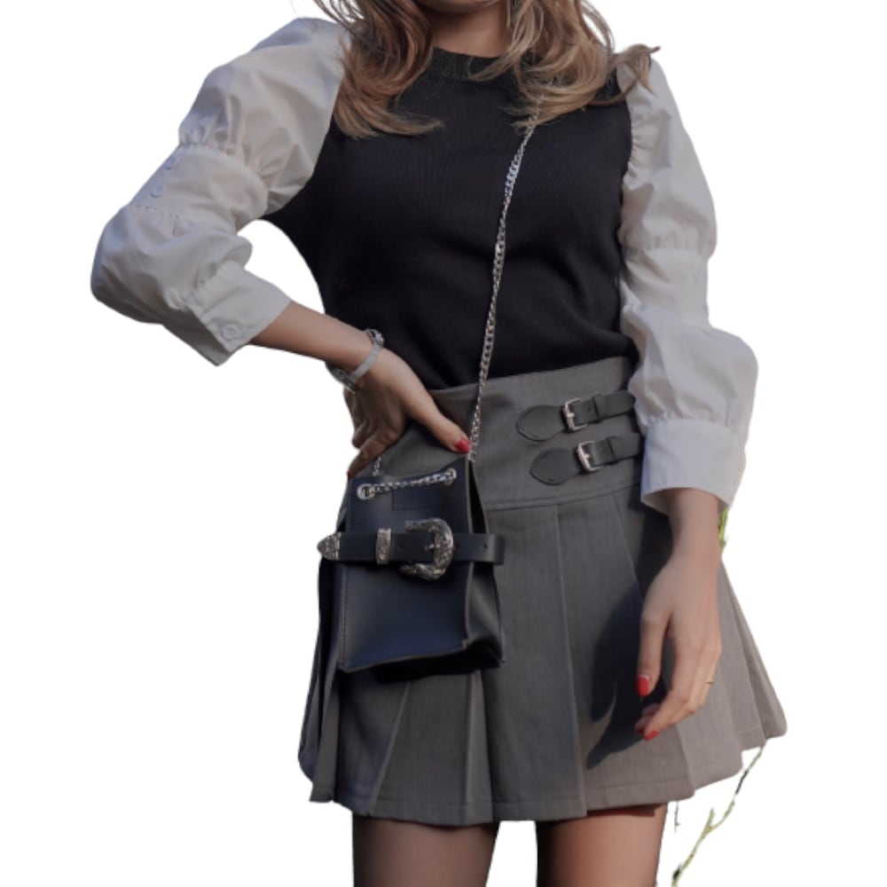 Blouse Docking Knit Tops A,D,G レディース