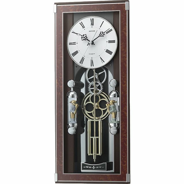 メロディ電波からくり掛時計（30曲入） 4MN535SR23