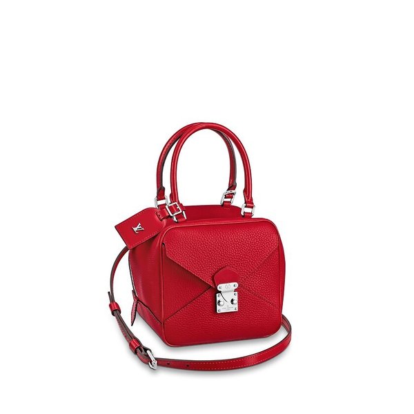 ルイヴィトン LOUIS VUITTON バッグ バック トートバッグ ショルダーバッグ レッド シルバー レザー