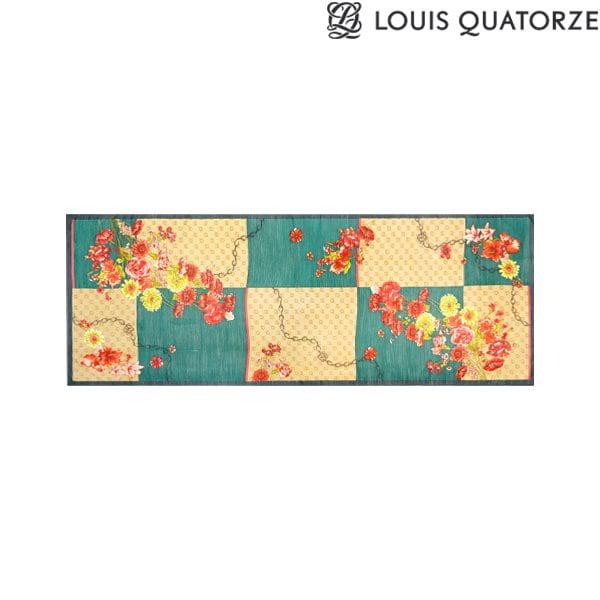 (1WSL086GR) ウールシルクロングスカーフ アートラン グリーン