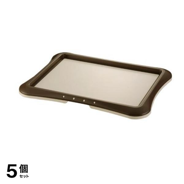 リッチェル ペット用わくわくシーツトレー ワイド 1組入 (ダークブラウン) 5個セット
