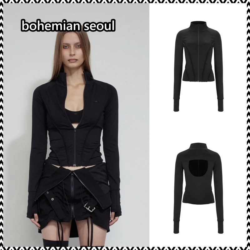 bohemian seoul TRACK HIGH NECK ZIP-UP