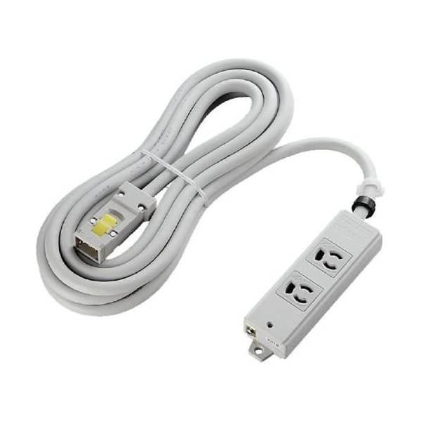 T-WHRM3250LG/RS EU RoHS指令準拠ハーネス仕様工事用タップ/3P/抜け止め/マグネット/2個口/5.0m/ホワイト メーカー直送