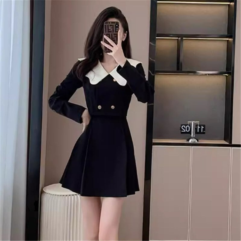 ワンピース ミニスカート ミニ ミニ丈 ミニワンピース 袖あり 長袖 レギュラー かわいい 大人可愛い きれいめ シンプル カジュアル 大人 上品 おしゃれ お洒落 かっこいい 大人女子 こなれ感