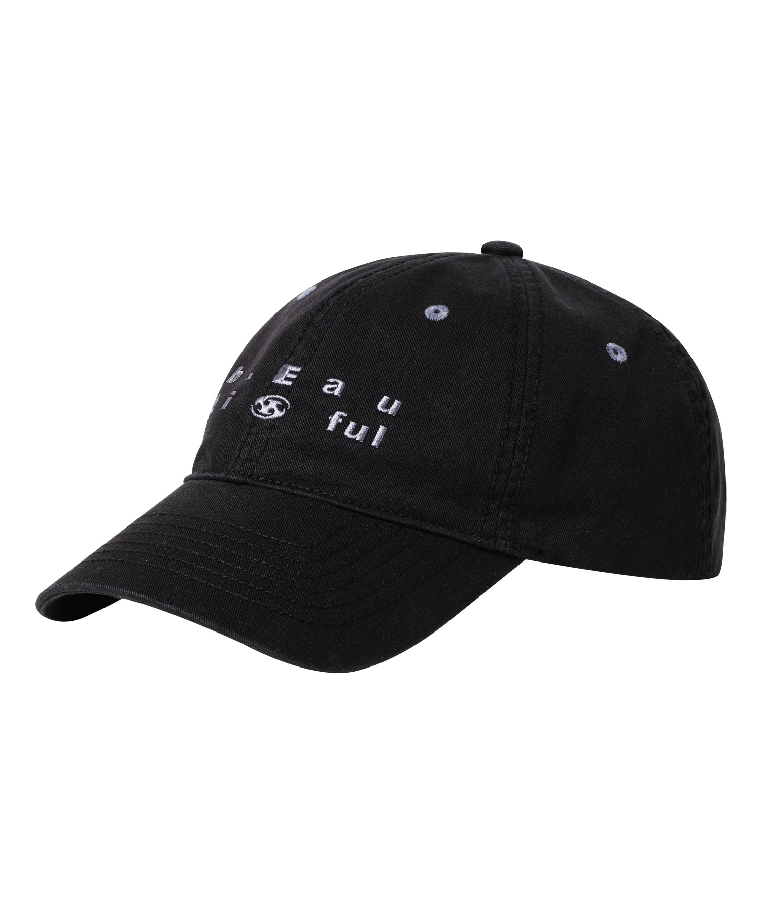 【SANSANGEAR】 SAN SAN X b.E WASHED BALL CAP : BLACK