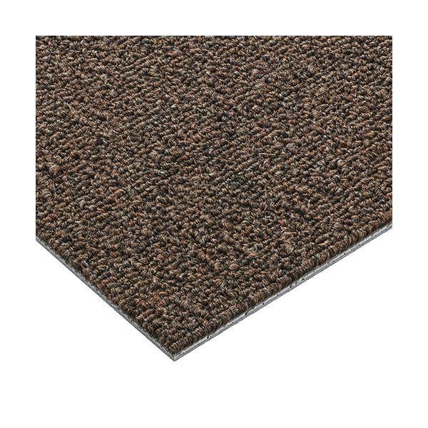 サンゲツ タイルカーペット 裏面のり付き 幅500x奥行500mm ダークブラウン NT-341S 1箱（20枚）