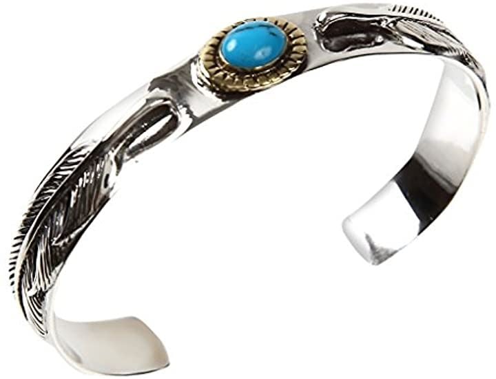 c my select バングル シルバー925 ブレスレット ターコイズ ダブル フェザー Aタイプ( 06：ダブルフェザー A)