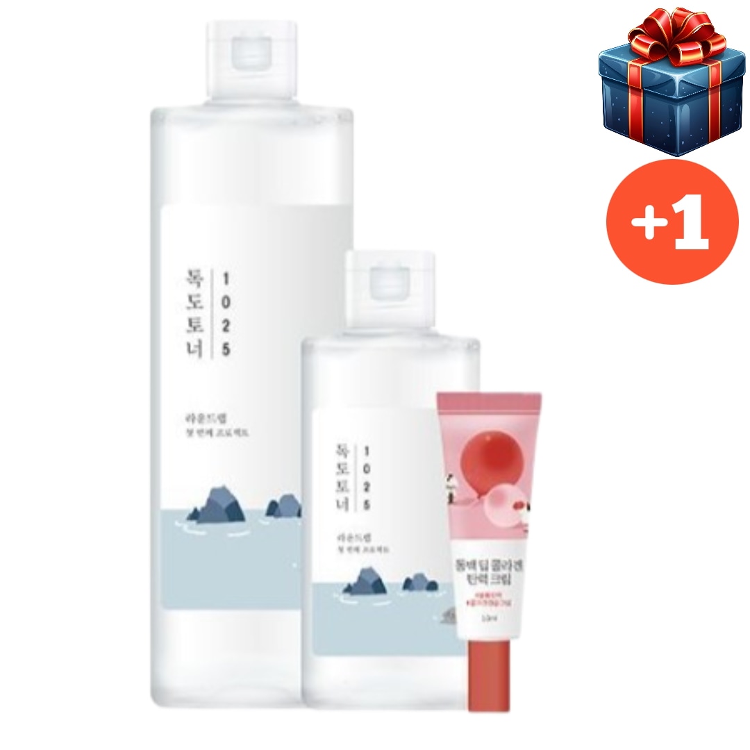 [大容量企画商品1 + 1] 1025 独島 トナー 500ml+200ml 椿クリーム10ml 追加贈呈 韓国コスメ 正規品 肌のキメ スキンケア 角質ケア しっとりなめらか肌 油水分管理 純韓